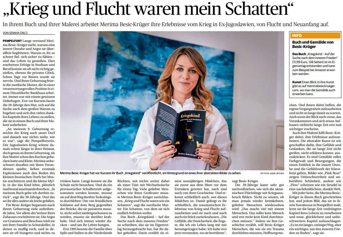 Ein aufregender Meilenstein: Mein Buch in der Rheinischen Post!