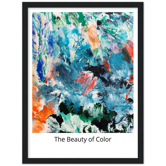 Foggy Day "Beauty of Color" Print Art auf Premium Matt Papier mit Holzrahmen