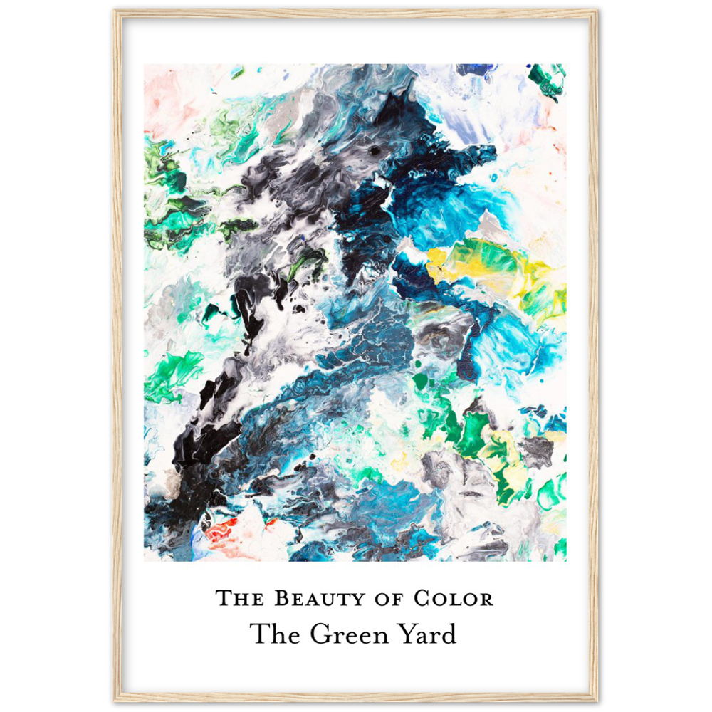 Black River "Beauty of Color" Print Art auf Premium Matt Papier mit Holzrahmen