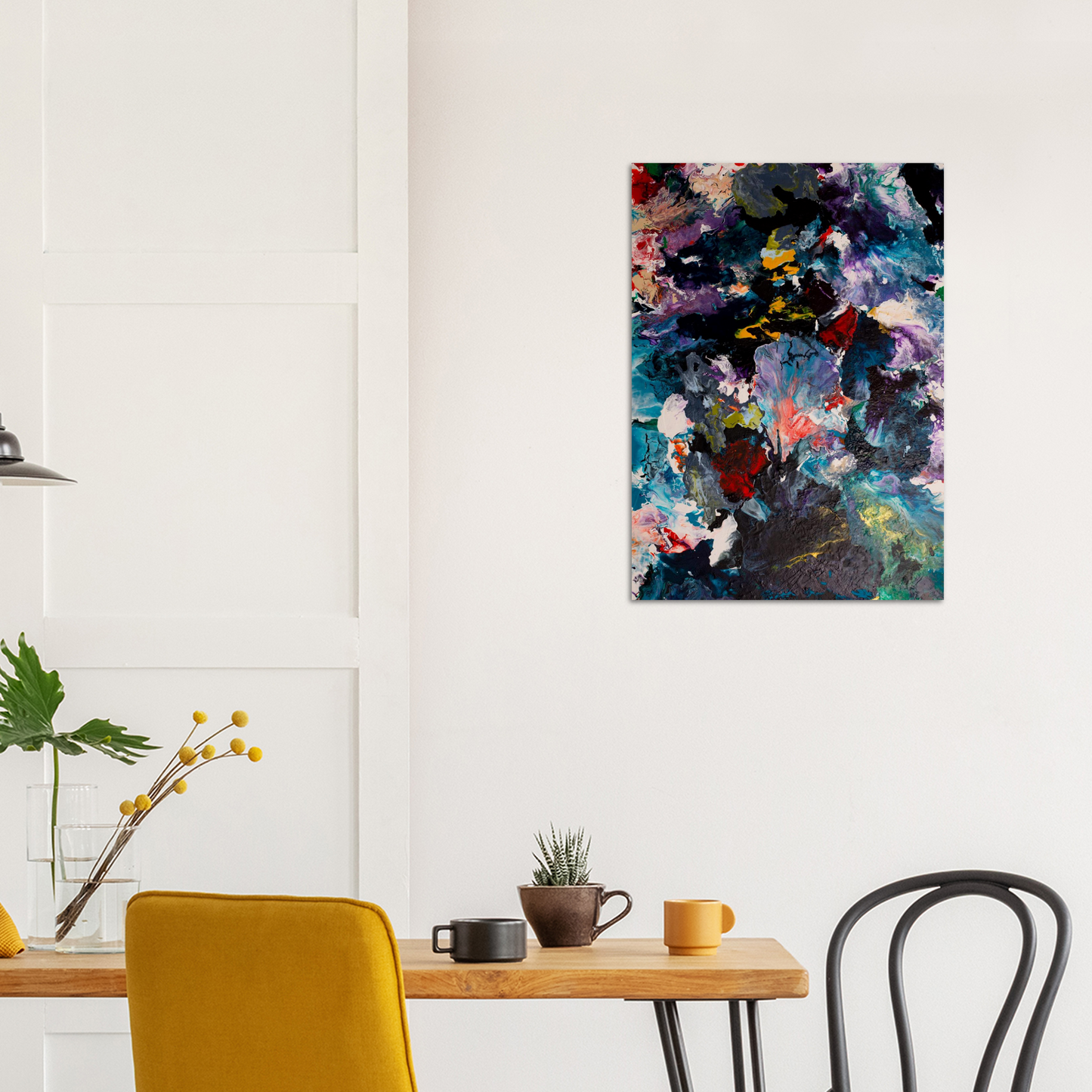 Flowerfield Print Art auf Premium Matt Papier (ohne Bilderrahmen)