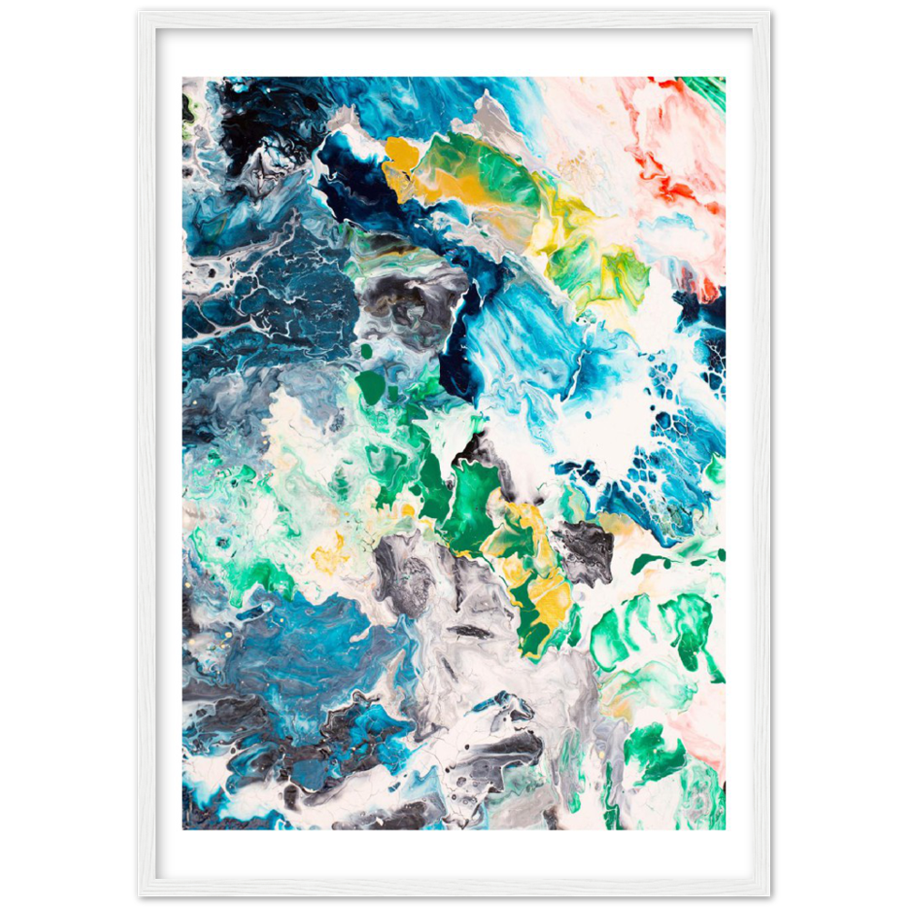 The Green Yard Art Print auf Premium Matt Papier mit Holzrahmen